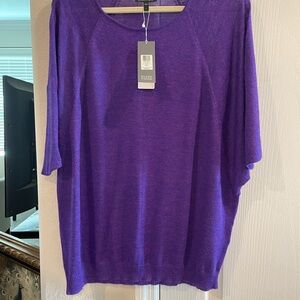 Gorgeous Eileen Fisher Purple Sweater Size Large L NWT